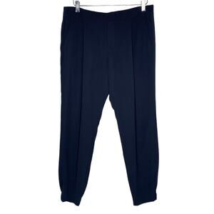 Vince 8 Womens Tapered Leg Trouser Jogger Ankle Navy Career